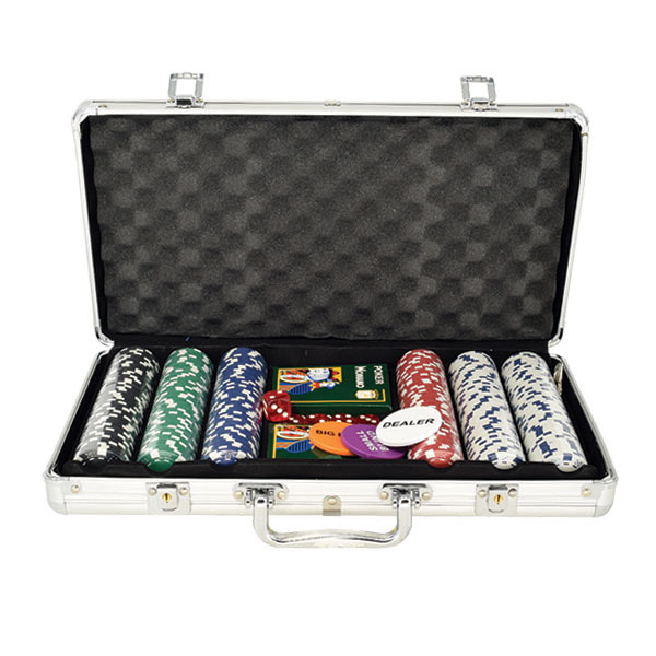 ΒΑΛΙΤΣΑ ΑΛΟΥΜΙΝΙΟΥ ΜΕ 300 ΜΑΡΚΕΣ POKER DICE O38/11,5gr