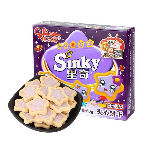 Glico Sinky Blueberry Cheesecake 60gr
